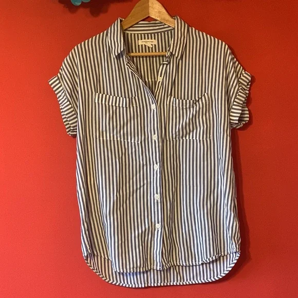 beachlunchlounge Comfy Striped Button Down - Picture 4 of 8